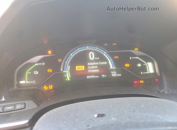 JHMZC5F14JC008631 2018 HONDA CLARITY Gray Widok zestawu wskaźników