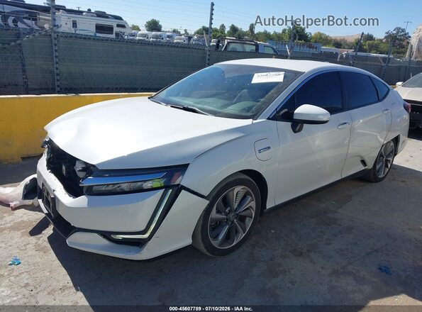 JHMZC5F15JC023896 2018 HONDA CLARITY White წინა მარცხენა ხედი სამი მეოთხედიდან