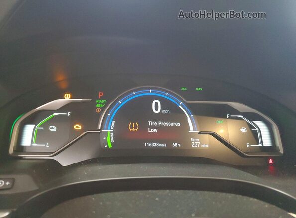JHMZC5F16JC008419 2018 HONDA CLARITY Teal Սարքավորումների վահանակի տեսք