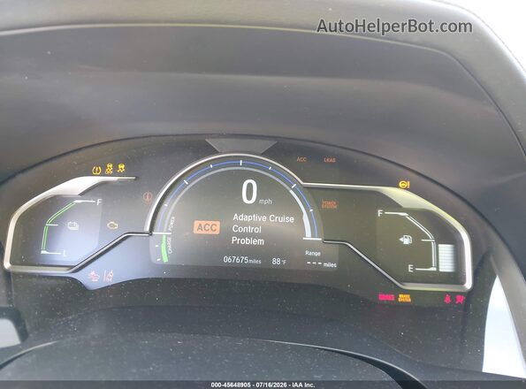 JHMZC5F16KC006820 2019 HONDA CLARITY Gray Вид задніх сидінь