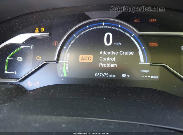 JHMZC5F16KC006820 2019 HONDA CLARITY Gray 