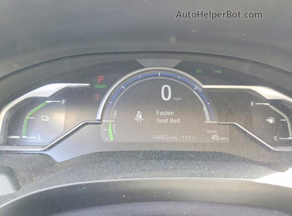 JHMZC5F17KC005160 2019 HONDA CLARITY Teal Вид щитка приладів