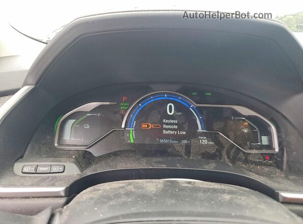 JHMZC5F18JC006008 2018 HONDA CLARITY Black Vista del cuadro de instrumentos