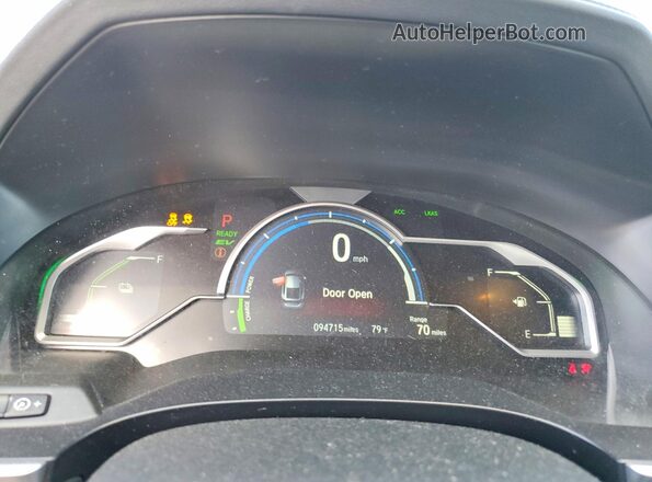 JHMZC5F18JC015260 2018 HONDA CLARITY Black Սարքավորումների վահանակի տեսք