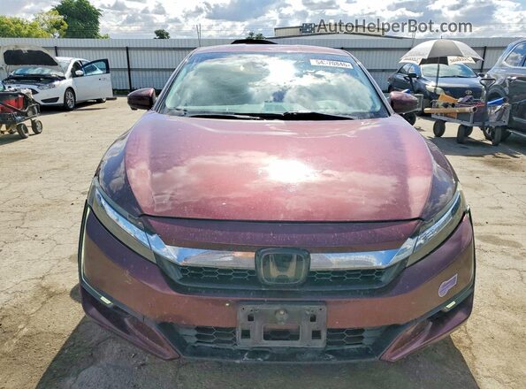 JHMZC5F19JC016630 2018 HONDA CLARITY Burgundy წინა ხედი