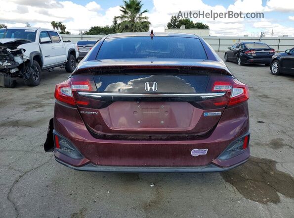 JHMZC5F19JC016630 2018 HONDA CLARITY Burgundy უკანა ხედი