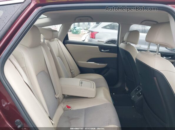 JHMZC5F19JC020404 2018 HONDA CLARITY Burgundy Vista de la etiqueta del VIN