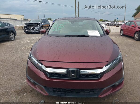 JHMZC5F19JC020404 2018 HONDA CLARITY Burgundy Vista del cuadro de instrumentos