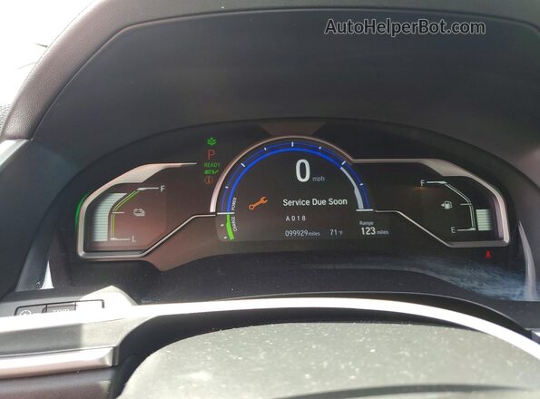 JHMZC5F19KC005368 2019 HONDA CLARITY Серый Вид щитка приборов