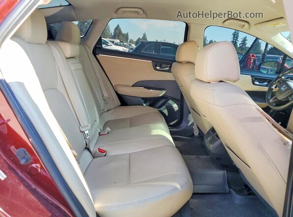 JHMZC5F30JC002424 2018 HONDA CLARITY Red Вид задніх сидінь