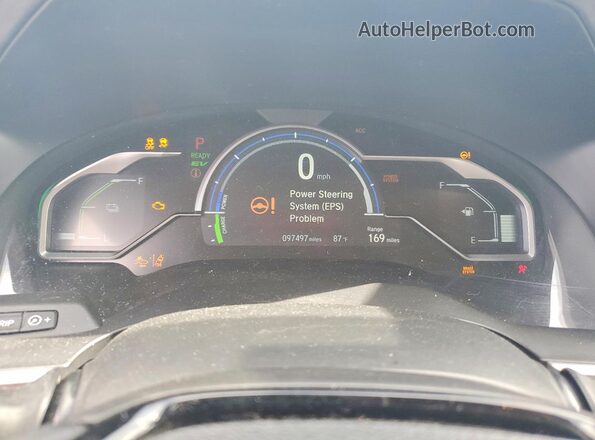 JHMZC5F30JC004075 2018 HONDA CLARITY Silver Вид щитка приладів
