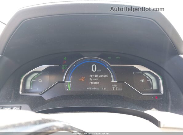 JHMZC5F31JC008474 2018 HONDA CLARITY Black Вид задніх сидінь