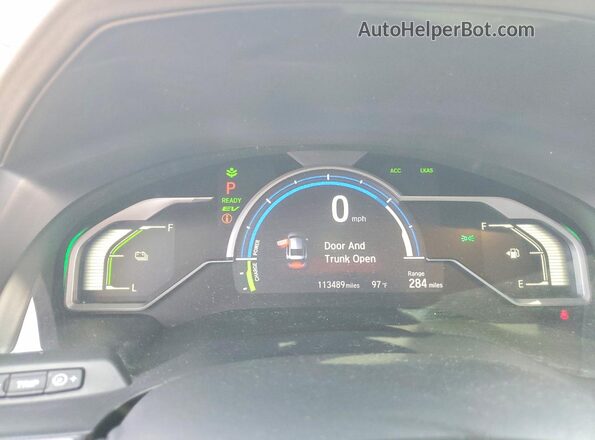 JHMZC5F33JC023865 2018 HONDA CLARITY Charcoal Instrument cluster view