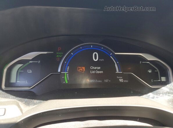 JHMZC5F34JC018108 2018 HONDA CLARITY Синий Вид щитка приборов