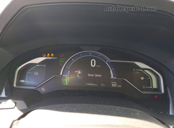 JHMZC5F35JC020174 2018 HONDA CLARITY Gray Vista del cuadro de instrumentos