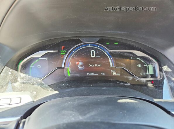 JHMZC5F36LC000633 2020 HONDA CLARITY Burgundy Widok zestawu wskaźników