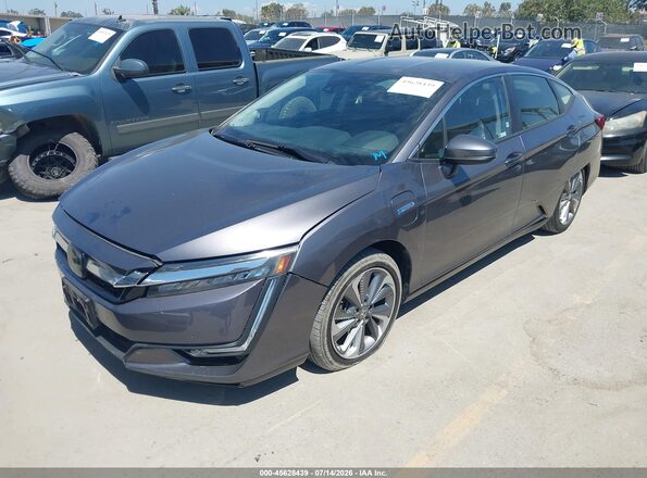 JHMZC5F38JC008729 2018 HONDA CLARITY Gray Առջևի ձախ երեք քառորդ տեսարան
