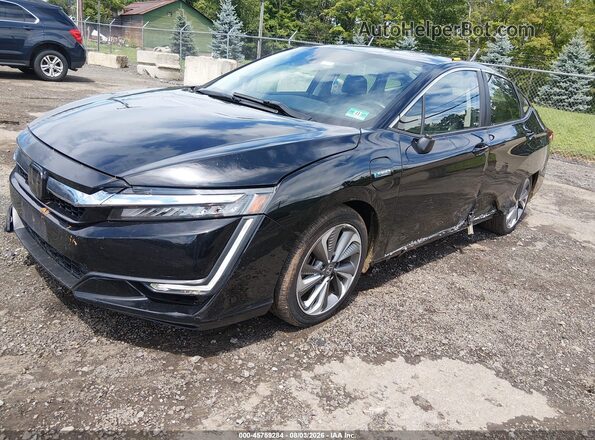 JHMZC5F3XJC017786 2018 HONDA CLARITY Black Առջևի ձախ երեք քառորդ տեսարան