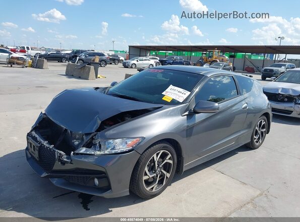 JHMZF1D65GS001023 2016 HONDA CR-Z Gray Առջևի ձախ երեք քառորդ տեսարան