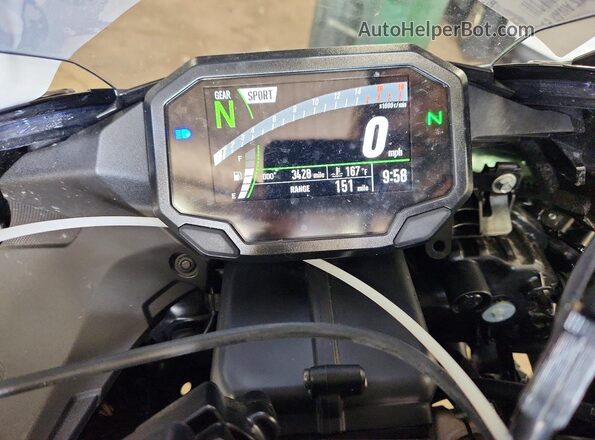 JKBZXJK10SA010786 2025 KAWASAKI ZX636 Black Սալոնի դիմացի տեսք