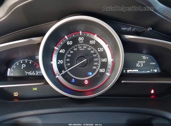 JM1BM1L76G1326207 2016 MAZDA 3 Red Հետևի նստատեղերի տեսք