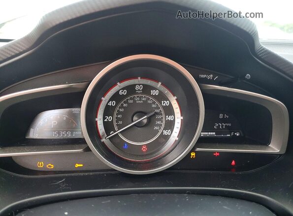 JM1BM1L79G1314746 2016 MAZDA 3 Black Vista del cuadro de instrumentos