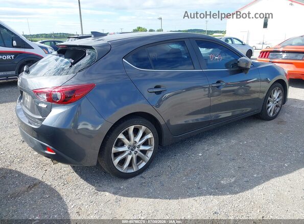 JM1BM1N31G1328375 2016 MAZDA 3 Gray Trasero derecho