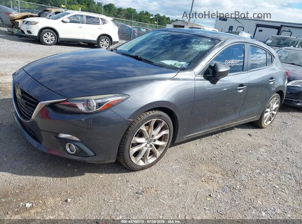 JM1BM1N31G1328375 2016 MAZDA 3 Gray Vista tres cuartos delantera izquierda