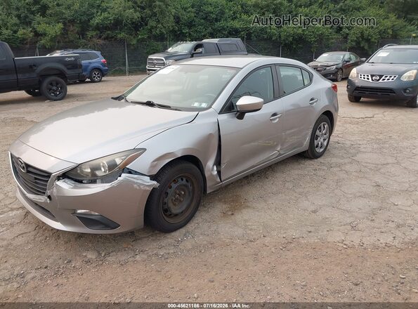 JM1BM1T74G1320535 2016 MAZDA 3 Silver წინა მარცხენა ხედი სამი მეოთხედიდან
