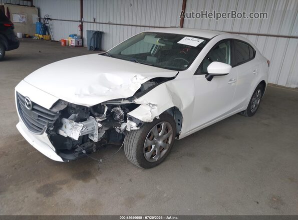 JM1BM1T75G1297217 2016 MAZDA 3 White Przód lewy