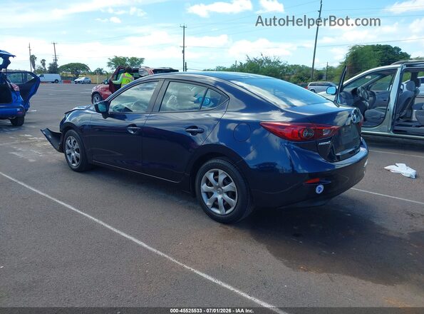 JM1BM1T7XG1314917 2016 MAZDA 3 Blue Tył lewy