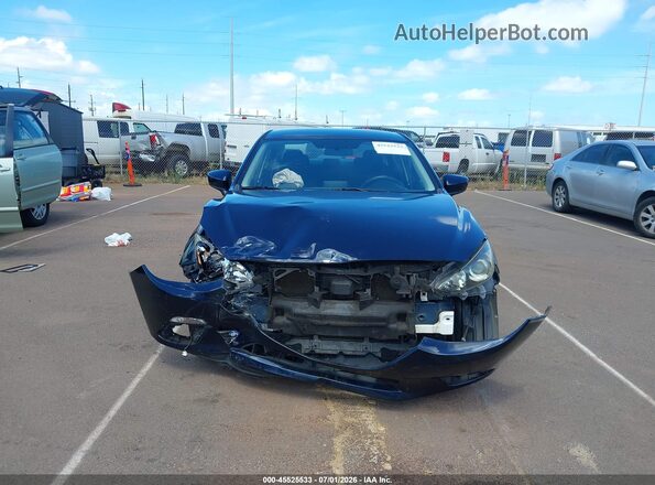 JM1BM1T7XG1314917 2016 MAZDA 3 Blue Widok wnętrza z tyłu