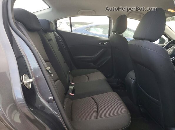JM1BM1U70G1331157 2016 MAZDA 3 Gray Հետևի նստատեղերի տեսք