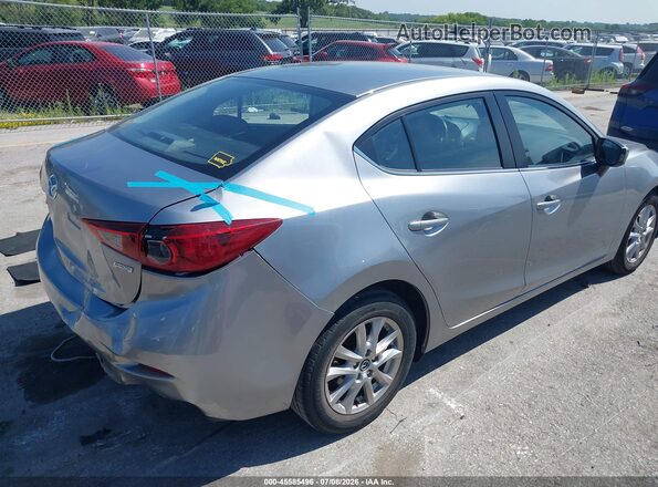 JM1BM1U73G1303384 2016 MAZDA 3 Silver Задня права чверть