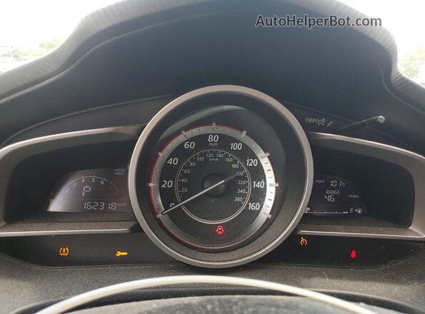 JM1BM1U77G1303386 2016 MAZDA 3 White Widok zestawu wskaźników