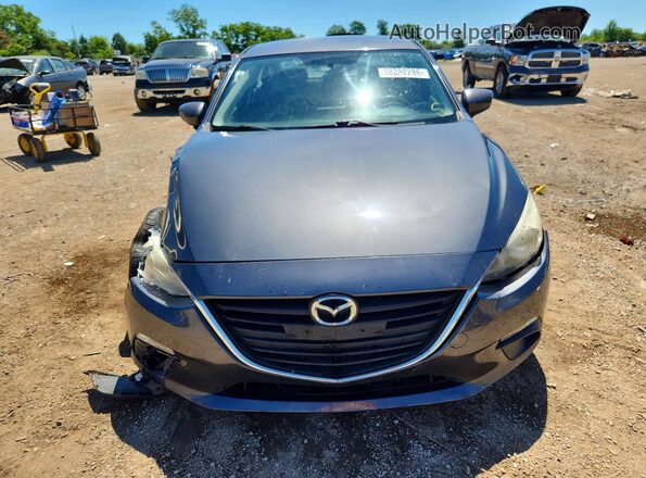 JM1BM1U79G1308458 2016 MAZDA 3 Gray Widok z przodu