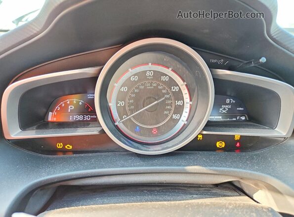 JM1BM1U7XG1277172 2016 MAZDA 3 Silver Widok zestawu wskaźników