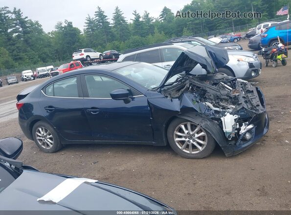 JM1BM1V74G1350258 2016 MAZDA 3 Blue Widok wnętrza z tyłu