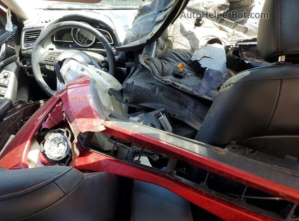 JM1BM1X37G1298098 2016 MAZDA 3 Red Dashboard view