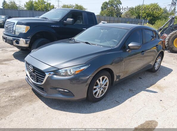 JM1BN1K76H1101401 2017 MAZDA 3 Gray Front left
