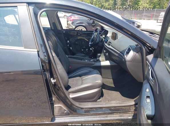 JM1BN1L71H1101658 2017 MAZDA 3 Black Front interior view