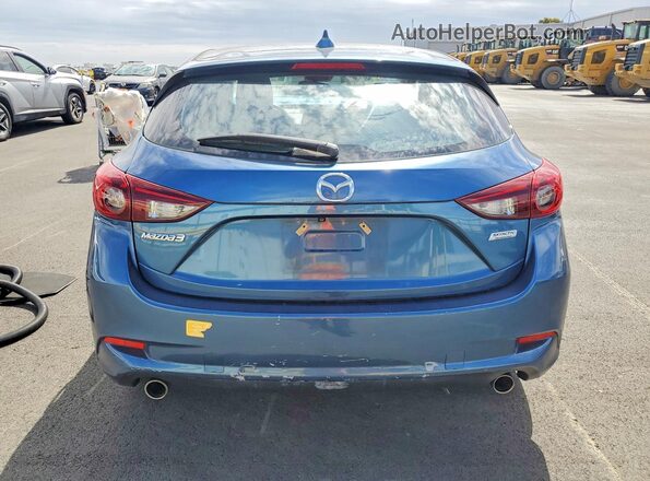 JM1BN1M30H1135442 2017 MAZDA 3 Blue Вид ззаду