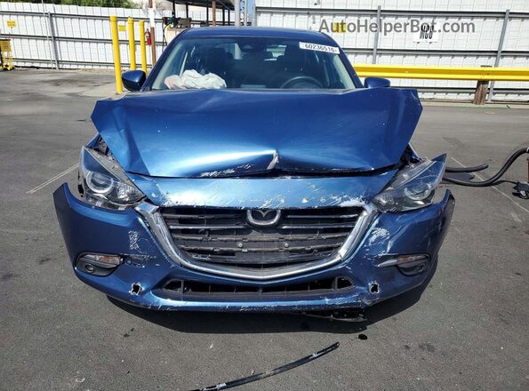 JM1BN1M30H1135442 2017 MAZDA 3 Blue Вид спереду