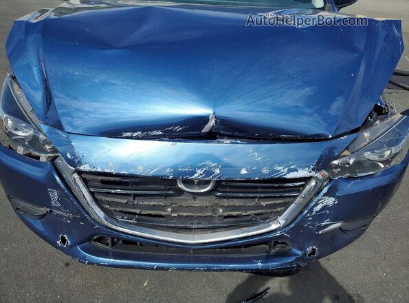 JM1BN1M30H1135442 2017 MAZDA 3 Blue Вид задньої частини салону