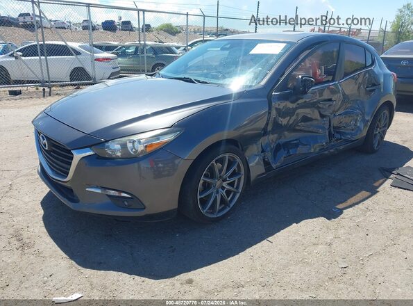 JM1BN1M31H1143372 2017 MAZDA 3 Black Передня ліва чверть
