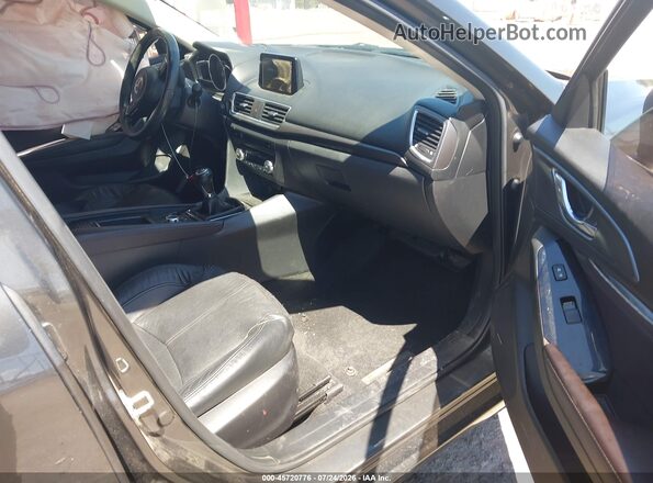 JM1BN1M31H1143372 2017 MAZDA 3 Black Вид салону спереду