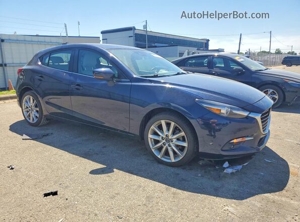 JM1BN1M38H1131641 2017 MAZDA 3 Blue Передня права чверть