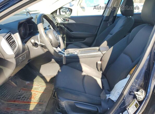 JM1BN1U71H1113470 2017 MAZDA 3 Синий Вид салона спереди