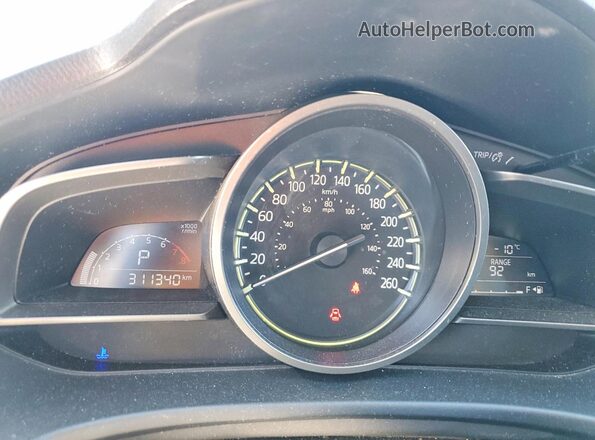 JM1BN1U71H1113470 2017 MAZDA 3 Синий Вид щитка приборов