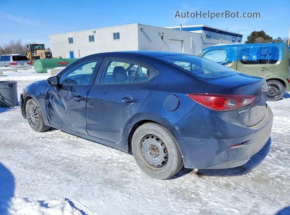 JM1BN1U71H1113470 2017 MAZDA 3 Синий Задняя левая четверть